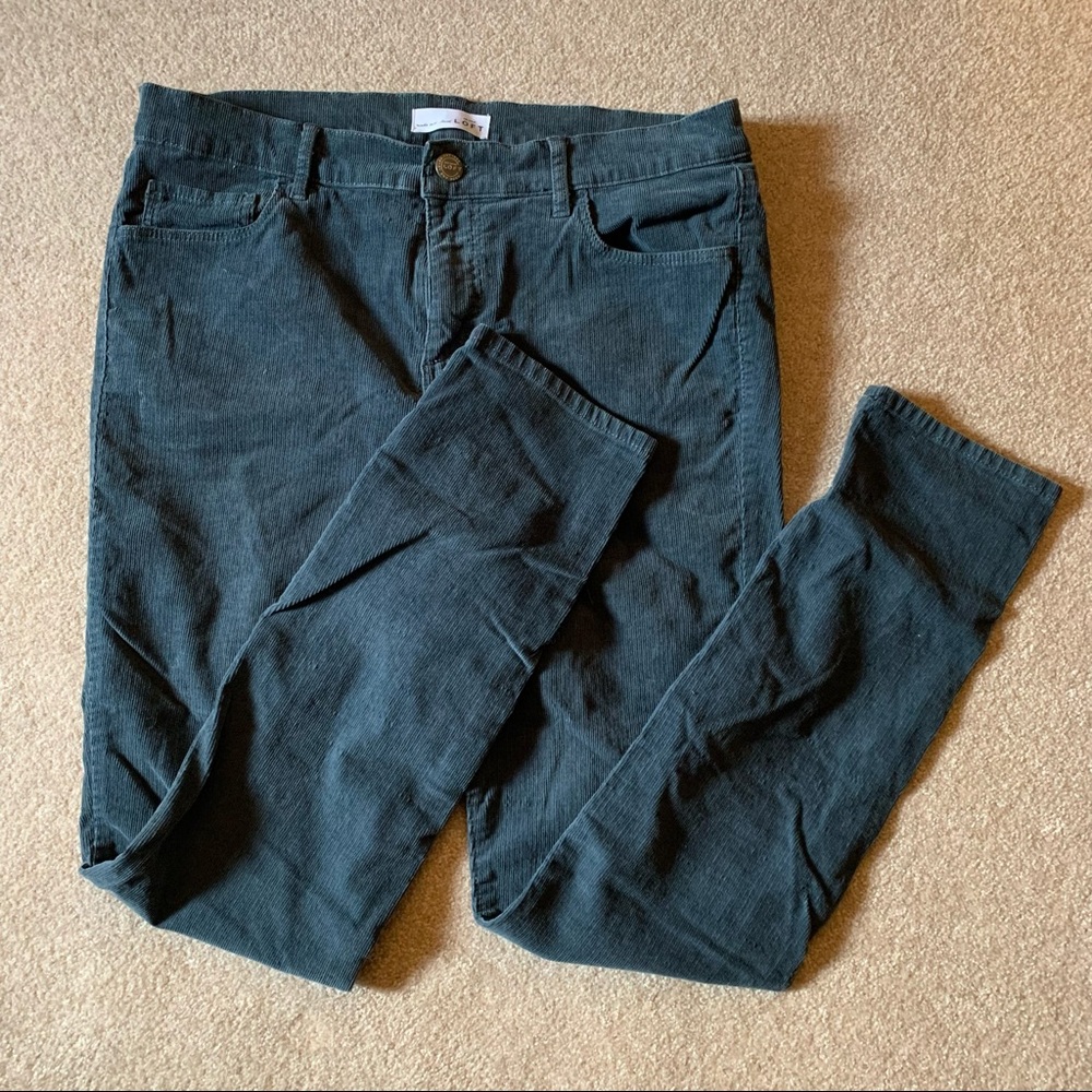 🍁 LOFT modern skinny corduroy pants in deep teal